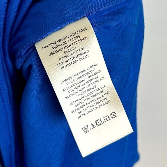 FREE PEOPLE Lakeside Mini Printed Dress in Bluebell Combo Hearts Size Large - Picture 9 of 14